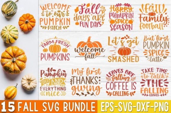 Fall SVG Bundle for Crafts and Graphics