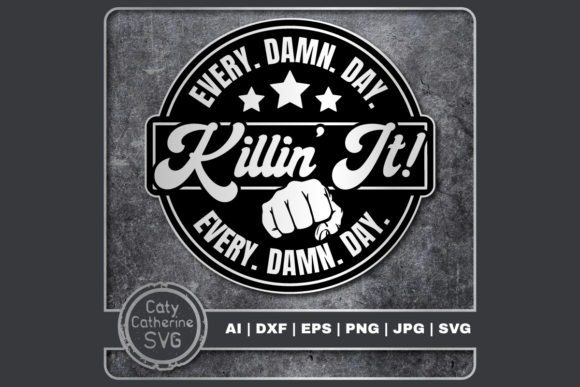 Killin It Every Day Motivational Quote Graphics for Blog and Craft Projects