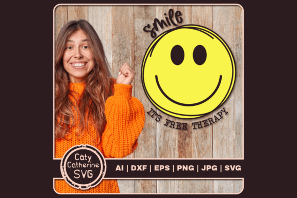 Smile It's Free Therapy Happiness Quote Embroidery Review